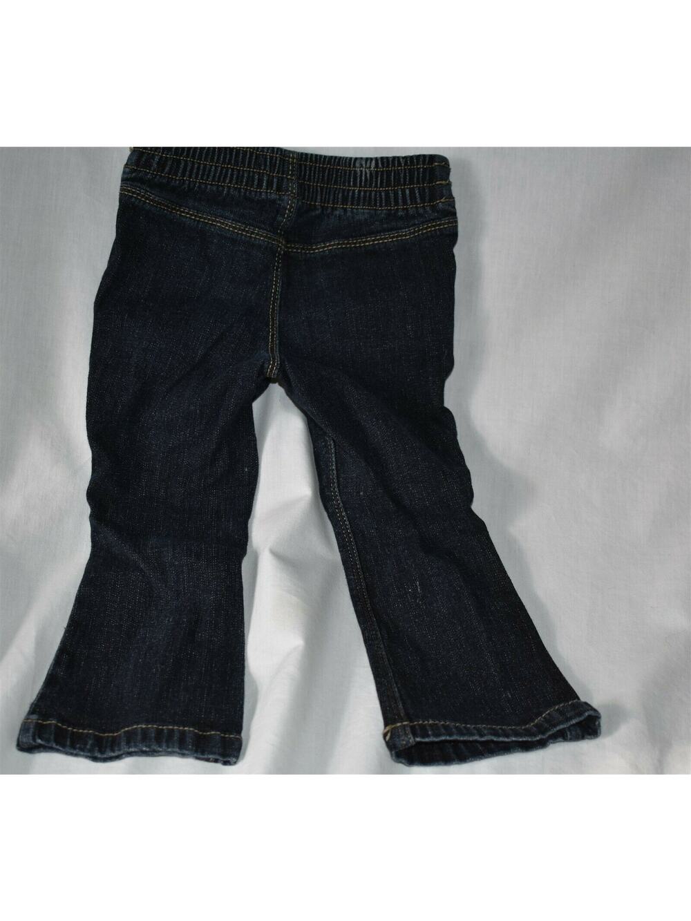 Okie Dokie Blue Jeans – Size 12-18 Months (Dark Wash) child baby pockets